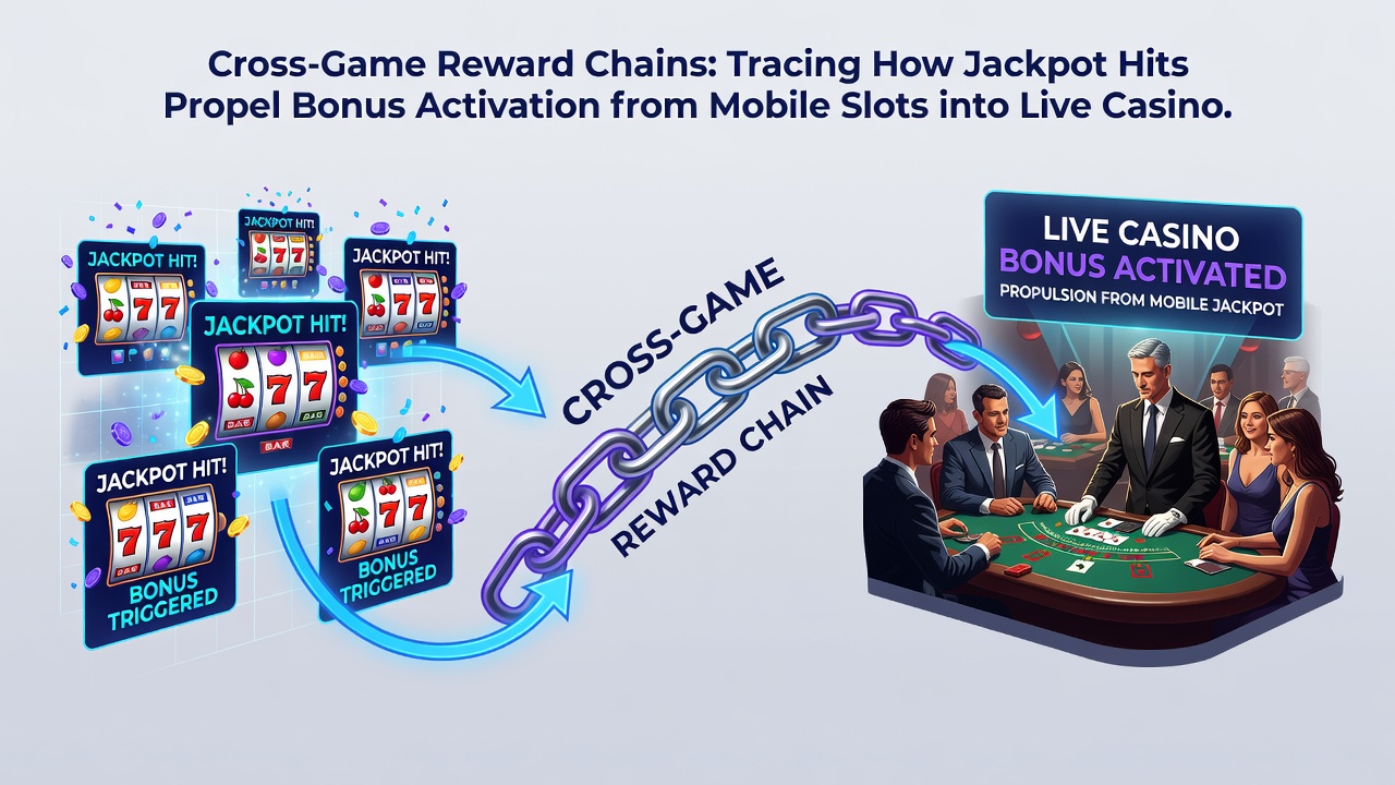 Illustration of loyalty tier progression linking slot jackpots to sports betting boosts and live table incentives