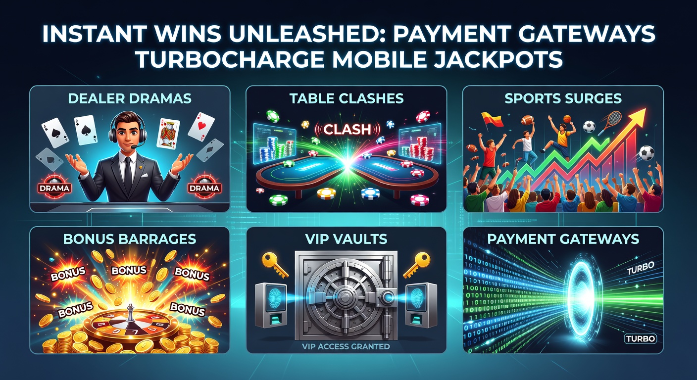 Mobile phone screen displaying a vibrant casino app with jackpot notifications, live dealer streams, and instant payment confirmations during a high-stakes sports bet