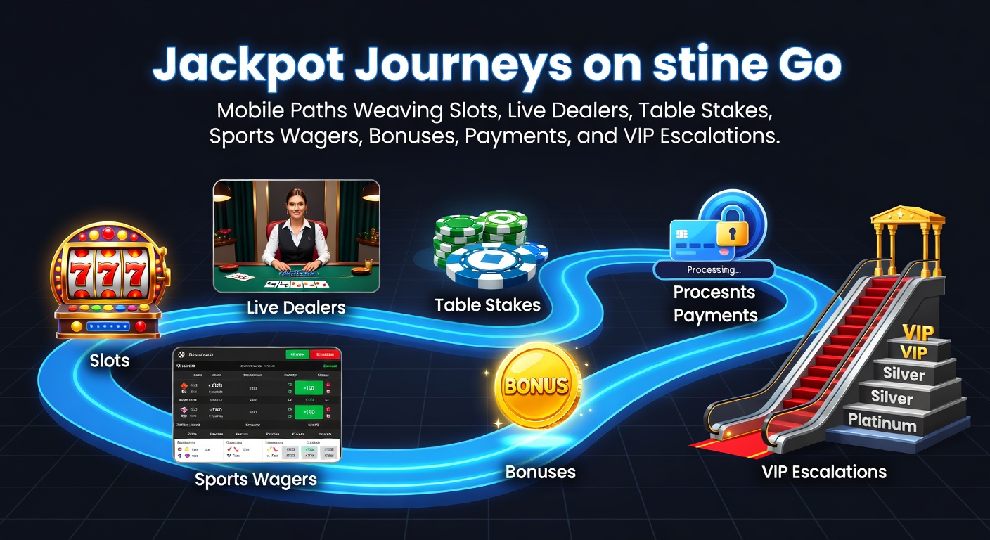 Mobile screen displaying interconnected gambling features from slots to sports betting on a smartphone