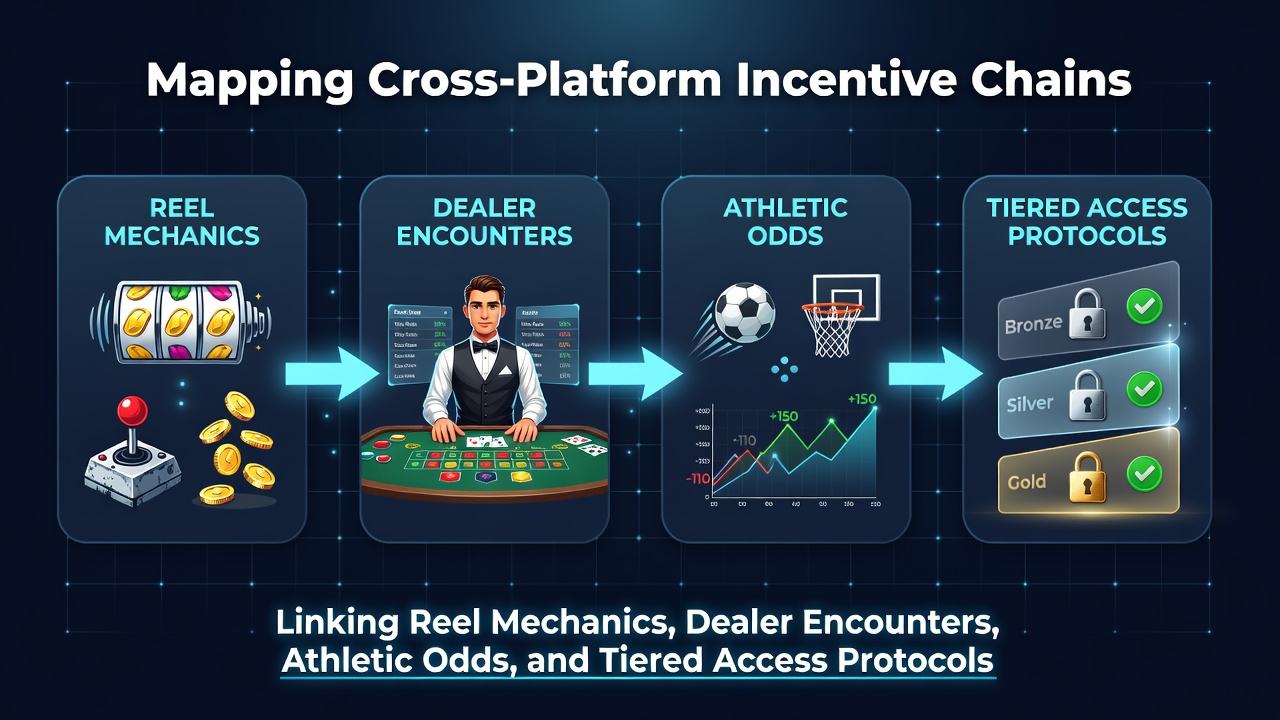 Diagram illustrating cross-platform incentive chains in gaming systems