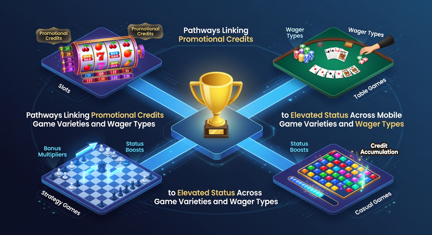Close-up of mobile loyalty dashboard showing credit accumulation from slots, live tables, and sports bets feeding into VIP tier progress