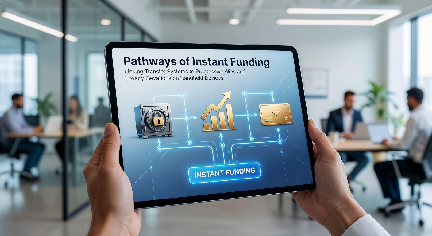 Mobile device displaying instant funding pathways and casino reward interfaces