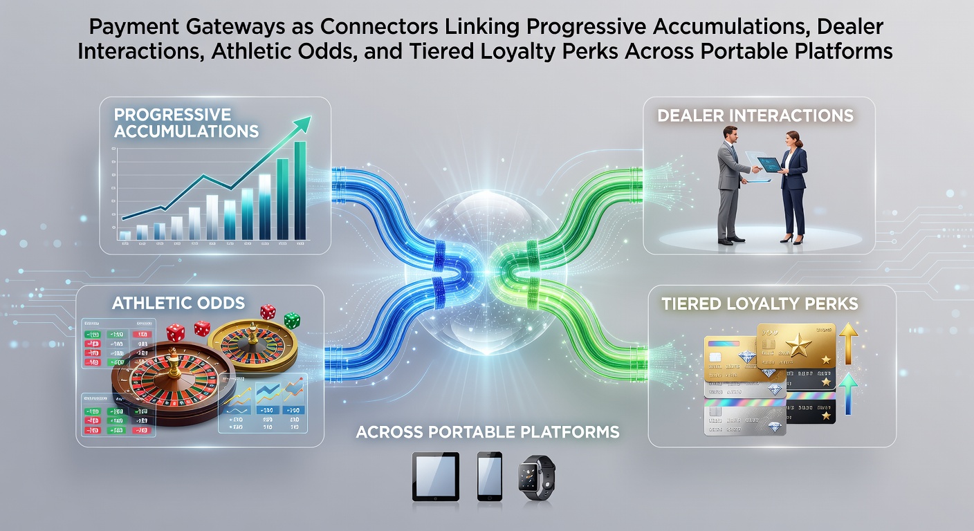 Payment gateways connecting mobile casino features including jackpots and sports betting