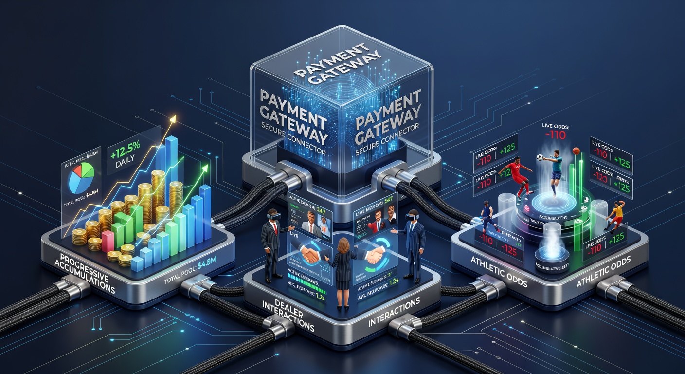Mobile interface showing live dealer games linked with payment and loyalty systems