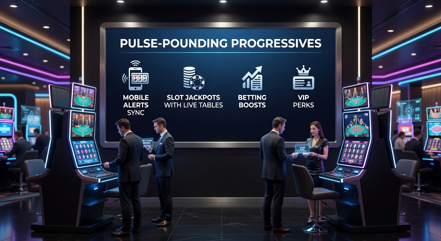 Smartphone displaying a progressive jackpot alert synced to a live blackjack table on a casino app, with notifications highlighting betting boosts and VIP rewards